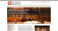 Desktop Screenshot of nygrenlaw.com